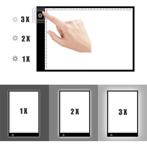 1 SET education drawing device thickness 0.5 mm stepless dimming brightness of LED tracing light pad