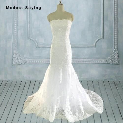 Elegant Mermaid Queen Anne Lace Applique Wedding Dresses 2017 with Jacket Bolero Long Ivory Bridal Gowns vestido de novia JW78