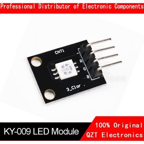1PCS KY-009 5050 PWM Modulator RGB SMD LED Module 3 Color Light For Arduino MCU Raspberry CF Board Three Primary Color