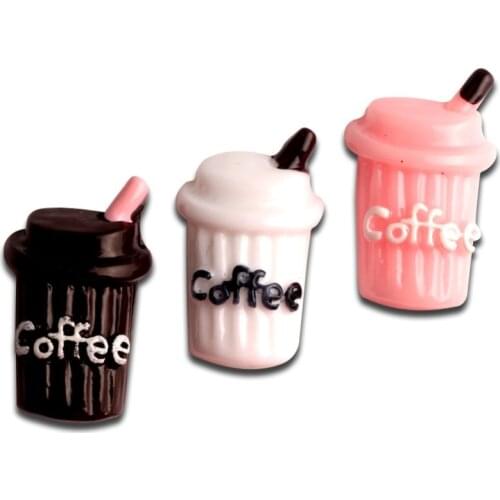 15Pcs Mixed Resin Cofee Cups Cabochon Flatback Decoration Crafts Embellishments For Scrapbooking Diy Accessories