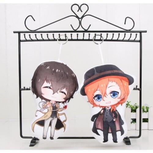 18cm Bungo Stray Dog Plush Toy Dazai Osamu Nakahara Chuya Stuffed toys plush doll Keyring pendant