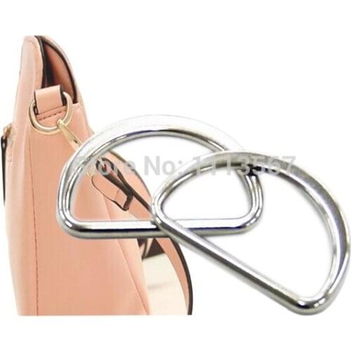 20pieces Silver Metal D Shaped Clip Claps Buckles Hooks For Bags Belt Clothes Sewing supplies 43mm K6