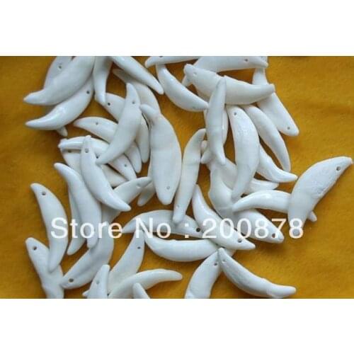 20PCS Tibetan Bone Tooth Figure Amulet Pendant 47-48mm