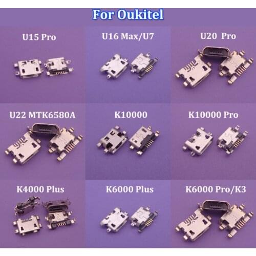 5pcs For Oukitel K6000 Plus K4000 K10000 Pro U22 U16 max U15 Pro U15S K8 Micro usb socket Dock Charging charger Port Connector