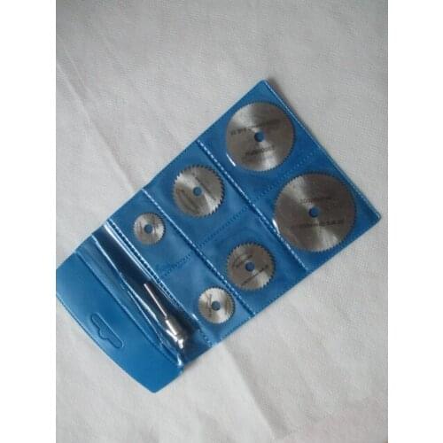 7 pcs HSS Rotary Tools mini Circular Saw Blades Cutting Discs Mandrel Cutoff Cutter Power tools multitool