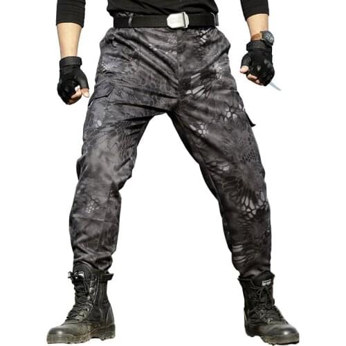 Military Black Python Combat Army Cargo Pants High Quality Working Harem Pant Mens Tactical Men Jogger Pantalon Homme Sweatpants