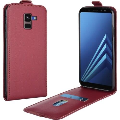 Flip Case for Samsung Galaxy A8+ A8 Plus A730 A730F SM-A730F 6'' Leather Case for Samsung A8 Plus Phone Case