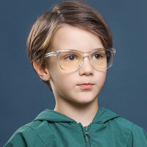 Children Anti-blue Light Glasses Girls Boys 0 Degree Anti Reflective Eyeglasses Teens Optic Computer Glasses
