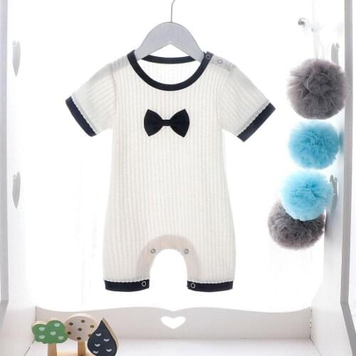 MagiDeal Infant Boy Summer Romper Jumpsuit Comfortable Clothes Outfit Dark Blue