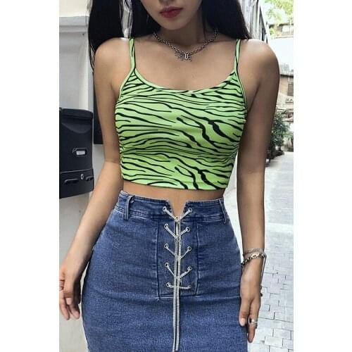 European and American cotton camisole vest women all-match slim slimming short European style tops vestFurry vest 2021 fashion