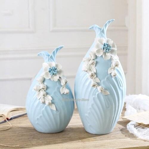 Nordic Style Vase Decoration Pottery Jar Porcelain Vase Container Flower Holder Flower Vase Ceramic Hydroponic flower apparatus