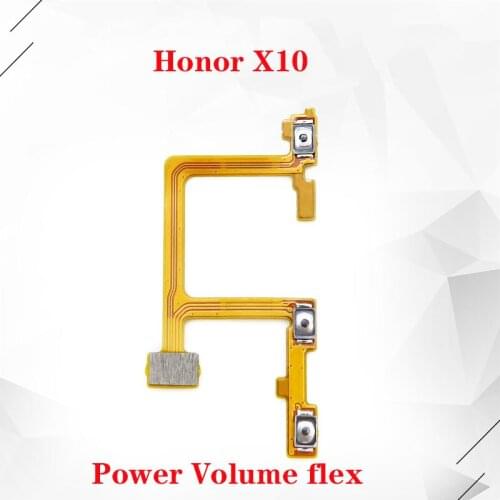 Power Button On Off Volume Up Down Button Key Flex Cable Replacement for Huawei Honor X10