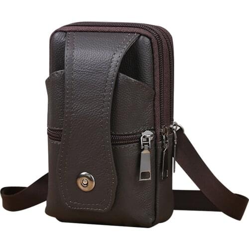 Leather Phone Case Holster Smartphone Belt Loop Pouch Bag Mens Belt Clip Holster Pouch Fits Cellphone with Case on New