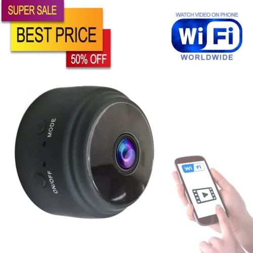 Cool Mini WiFi Camera with Night Vision, Motion Detection 1080P Wireless Remote Monitoring in Phone APP DVR Camcorder 50% OFF