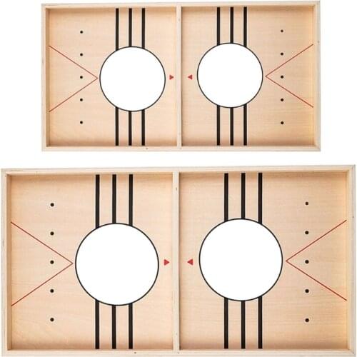 M17A Desktop Ice Hockey Board Game Table Playset Educational Interactive Parent-Children Sport Toy w/t Wooden Board Kids Gift