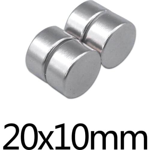 2/5/10pcs 20x10mm Powerful Magnets Permanent Round Magnet 20x10mm Neodymium Magnetic Super Strong Magnet 20*10mm