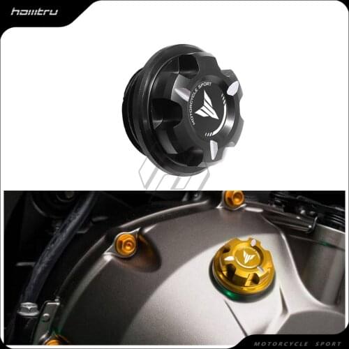 Motorcycle Engine Oil Cap Bolt Screw Filler Cover Case for Yamaha MT-03 MT-25 MT-07 TRACER MT-10