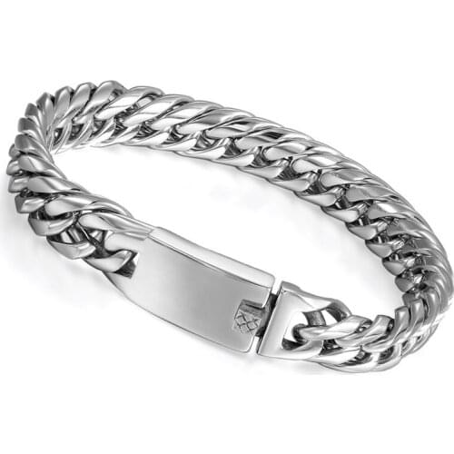 Boniskiss Minimalist Stainless Steel Choker Bracelet Fashion Men Jewelry Biker Charm Unique Bracelet