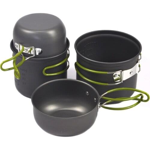 Outdoor Set Pot Cookware Professional Outdoor Non Stick Camping Pot Portable Stove Combination