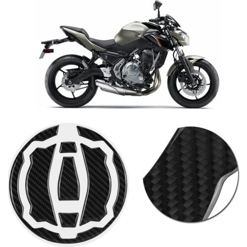 Motorcycle Tank Sticker Carbon Fiber Motorcycle Gas Tank Cap Pad Cover Sticker Decals For KAWASAKI Z900 Z650 17-18 Dropshipping