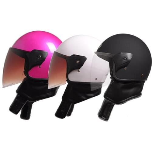 Motorcycle Scooter Open Face Half Helmet Style 54-60cm for Security Accessories