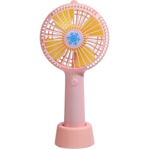 Mini Handheld Fan Portable Usb Rechargeable Battery Cooling Desktop with Base Mobile phone bracket 3 Modes for Travel Outdoor