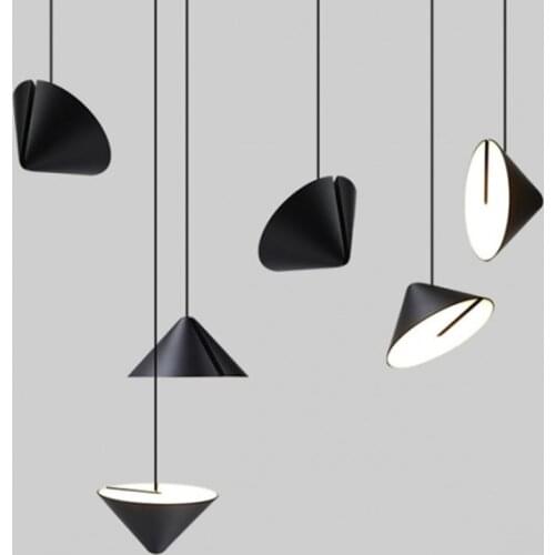 Industrial Modern Pendant Lights Tapered Bedroom Bedside Hanging Lamp Adjustable Angle Rotary Nordic Decorative Furniture Lamps