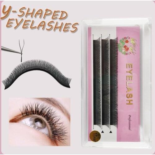 Circular magnetic 3 rows of 0.07YY black eyelashes to extend two sharp eyelashes C-curve weaving high-quality eyelashes