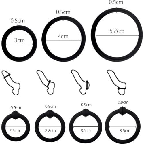 Silicone Penis Ring Ejaculation Delay Cock Rings Dick Erection Cockring Male Chastity Adult Sex Toys For Men Lock Sperm Trainer