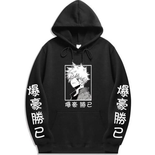 Japan Anime My Hero Academia Cosplay Printing Hoodies Women Men Harajuku Sweatshirt Bakugou Pullover Hooded Jacket Sportswear