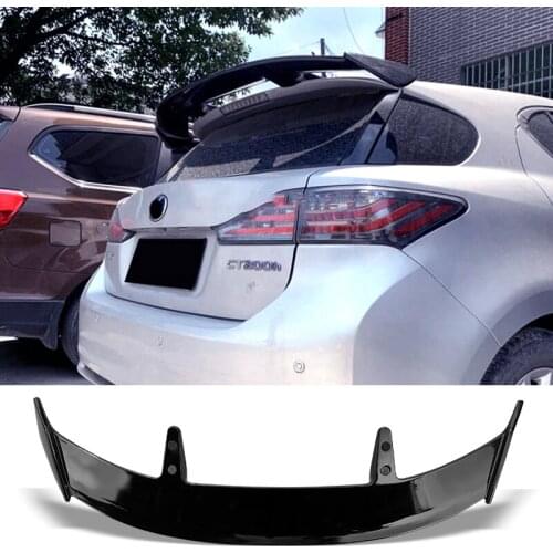 Trunk Spoiler Universal Carbon Surface Car Rear Trunk Wing Type Generic ABS Material Refit Accessories for Lexus CT200H