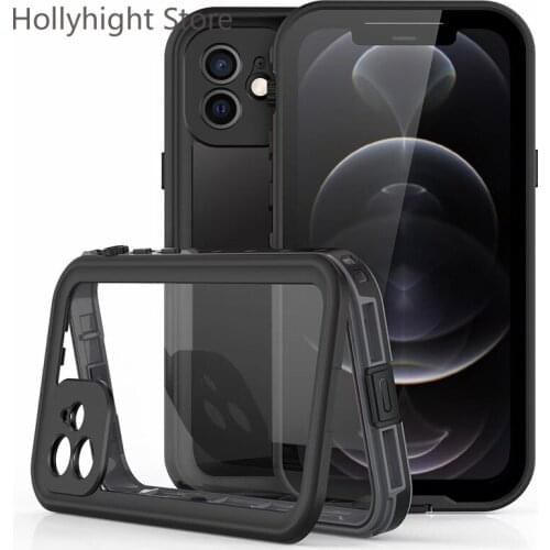 Waterproof Case for IPhone 12 Pro Dive IP68 Drop Proof Phone Case Iphone Xr Case Iphone 11Iphone 8 Plus Case XR 12 Bumper