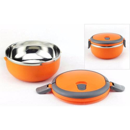 High Quality Fashion Lunch Box Portable Stainless Steel Bowl for Instant Noodles Rice Bowl with Lid,Household Food Container