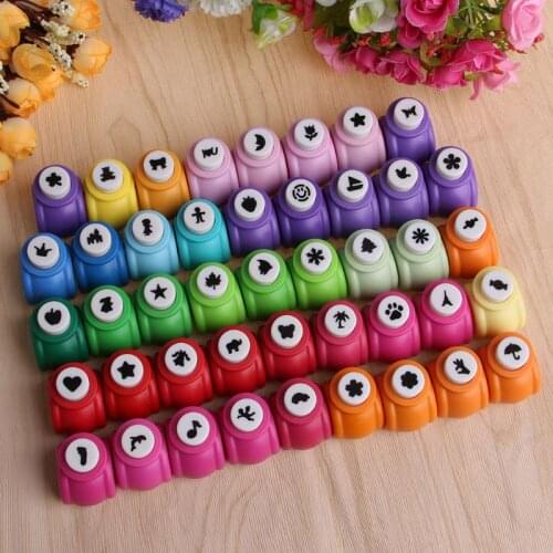 1PC Hole Punch Printing Paper Hand Shaper Mini Cutter Scrapbook Tags Cards Craft DIY Punch Cutter Tool Random Color C26