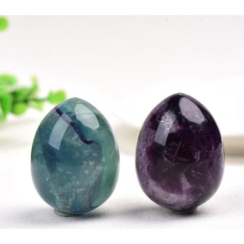 100% Natural Fluorite Egg Healing Mineral Ball Women Kegel Exercise Pelvic Floor Muscle Vaginal Health Care Massag Healing Gifts