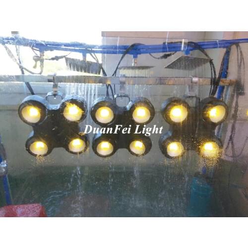 10pcs High Bright High Power led blinder light 400w ip65 dmx led cob stage audience blinder 4x100w