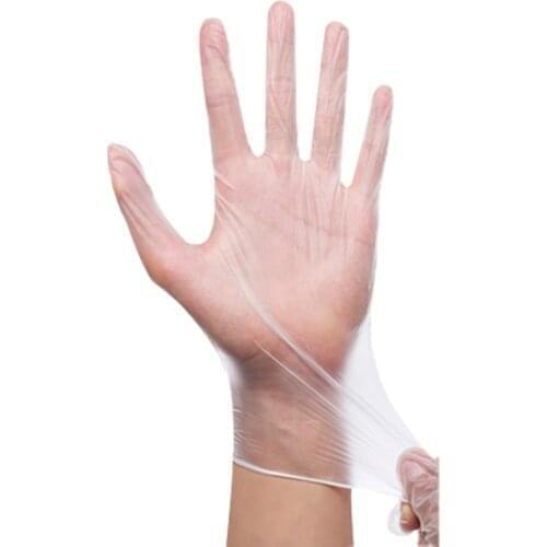 20pcs/bag Disposable PVC Vinyl Rubber Gloves for Laboratory Restaurant Locomotive Repair Tatto Waterproof Gloves