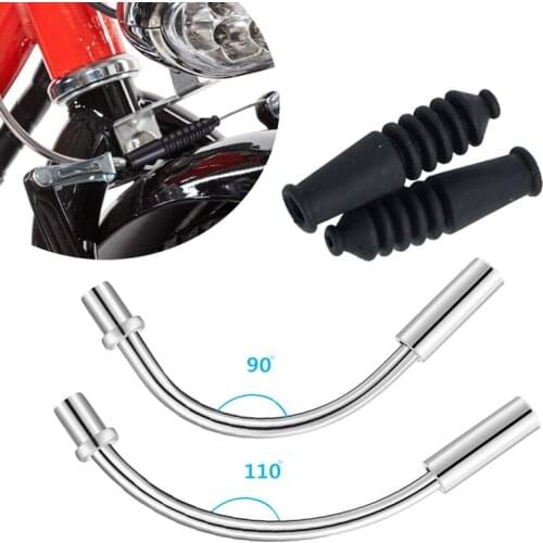 4Pcs/set Bike V Brake Noodle Cable Bicycle Cycling Brake Pipe with Rubber Boots for Mountain Bike Bicycle Accessories