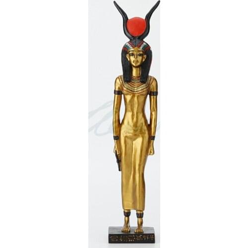 43CM CREATIVE ANCIENT EGYPT ISIS GOD ART SCULPTURE EGYPTIANS FIGURINE RESIN CRAFTS DECORATIONS FOR HOME BIRTHDAY GIFT R3652