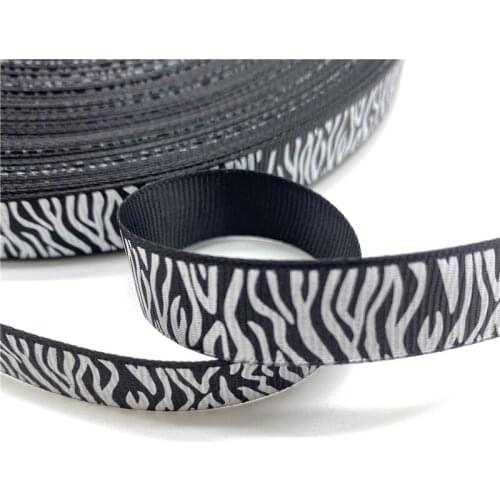 5Yards 15mm Grosgrain Ribbon Leopard Pattern For Christmas Wedding Decoration DIY Sewing Handmand Craft Accessories #02