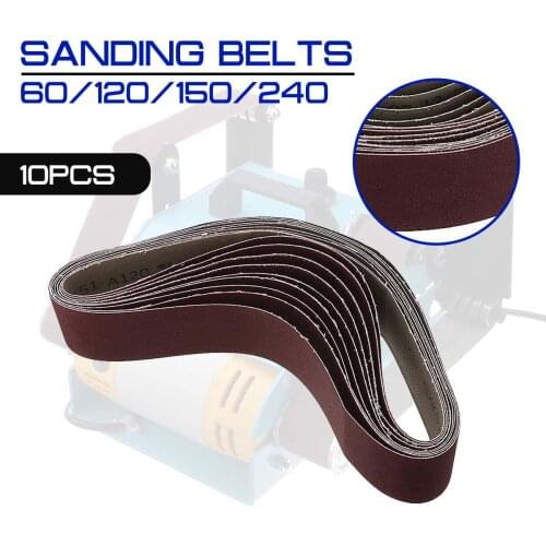 60/120/150/240 Grit 10pcs Sanding Belt 40mm X 680mm for Grinding Machine Sand Paper