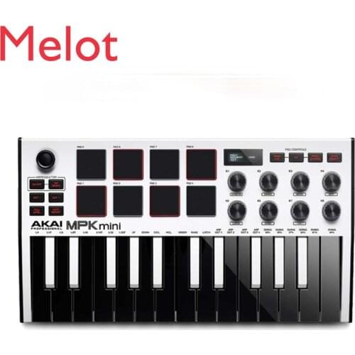 AKAI MPK MINI MK3 MIDI Keyboard Controller 25 Key Delivery Course Support M1 Avant-garde Art Multi-function Gift Graduation