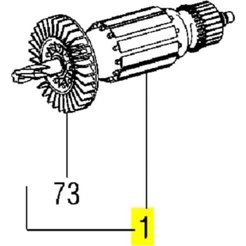 Armature Rotor for METABO KHE2600Quick UE2660-2Quick KHE2860Quick