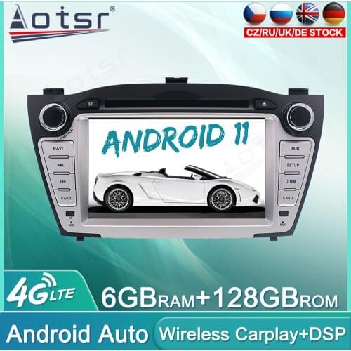 Android 11 128GB Car Radio DVD For Hyundai IX35 2009 - 2015 Audio Multimedia Player GPS Navigation Auto Stereo Head Unit Carplay