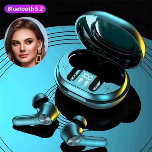 Wireless Headset Stereo Earphones Noise Cancelling Waterproof IPX6 Twins Earbuds with Mic for iPhone Android Phones