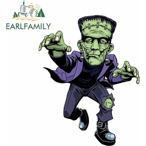 EARLFAMILY 13cm x 9.9cm for Frank N Stein Car Sticker Motorcycle Vinyl Car Wrap Bumper Windows Scratch-proof Window Decal