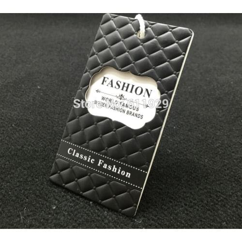 Customized clothing shape cutting tag/embossed tags/garment paper tag printing/clothing label/main label printing 1000 pcs a lot