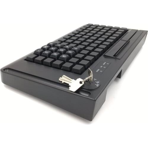 KB78 Usb Latest 78 keys ISO7812 POS Programmable Supermarket Customizable Keyboard With Credit Card Reader