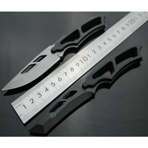 Hotsale Multi-functional camping knife with whistle camping sentry knife outdoor portable knife 2 in 1 pocket knives 195mm black