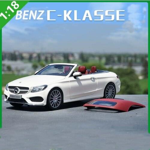 Diecast 1:18 Scale BENZ C-KLASSE Convertible Sports Car Alloy Simulation Car Model Collectibles Decoration Gifts Cars Toys